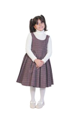 Kod 104- Alcantara Kürk Çocuk Tam Takım (Mont-Elbise-Çanta) - Görsel 6