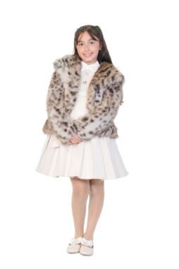 Kod 131- Alcantara Kürk Çocuk Leopar Mont